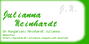 julianna meinhardt business card